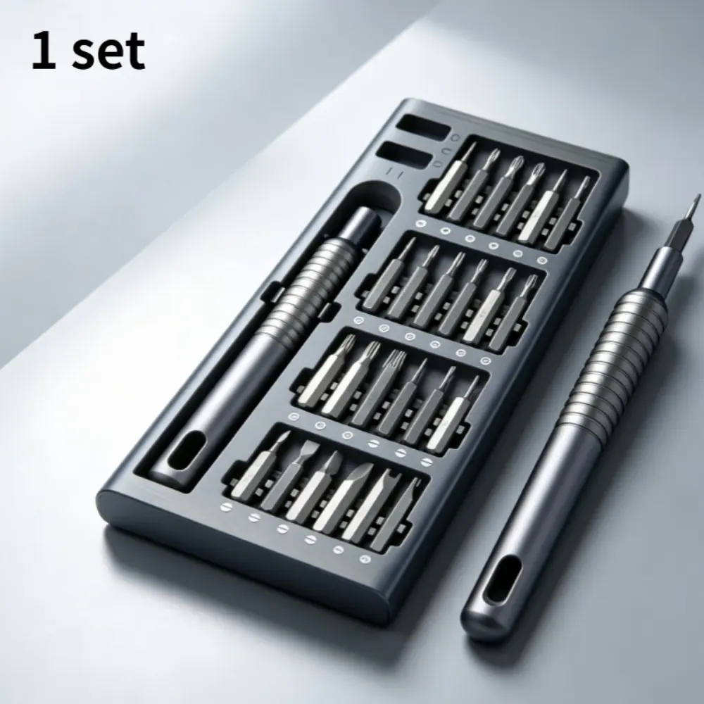 25 piece precision screwdriver set, cross shaped multifunctional batch head, mobile phone, watch, glasses, home appliance repair tool set, Dismantling screwdriver kit