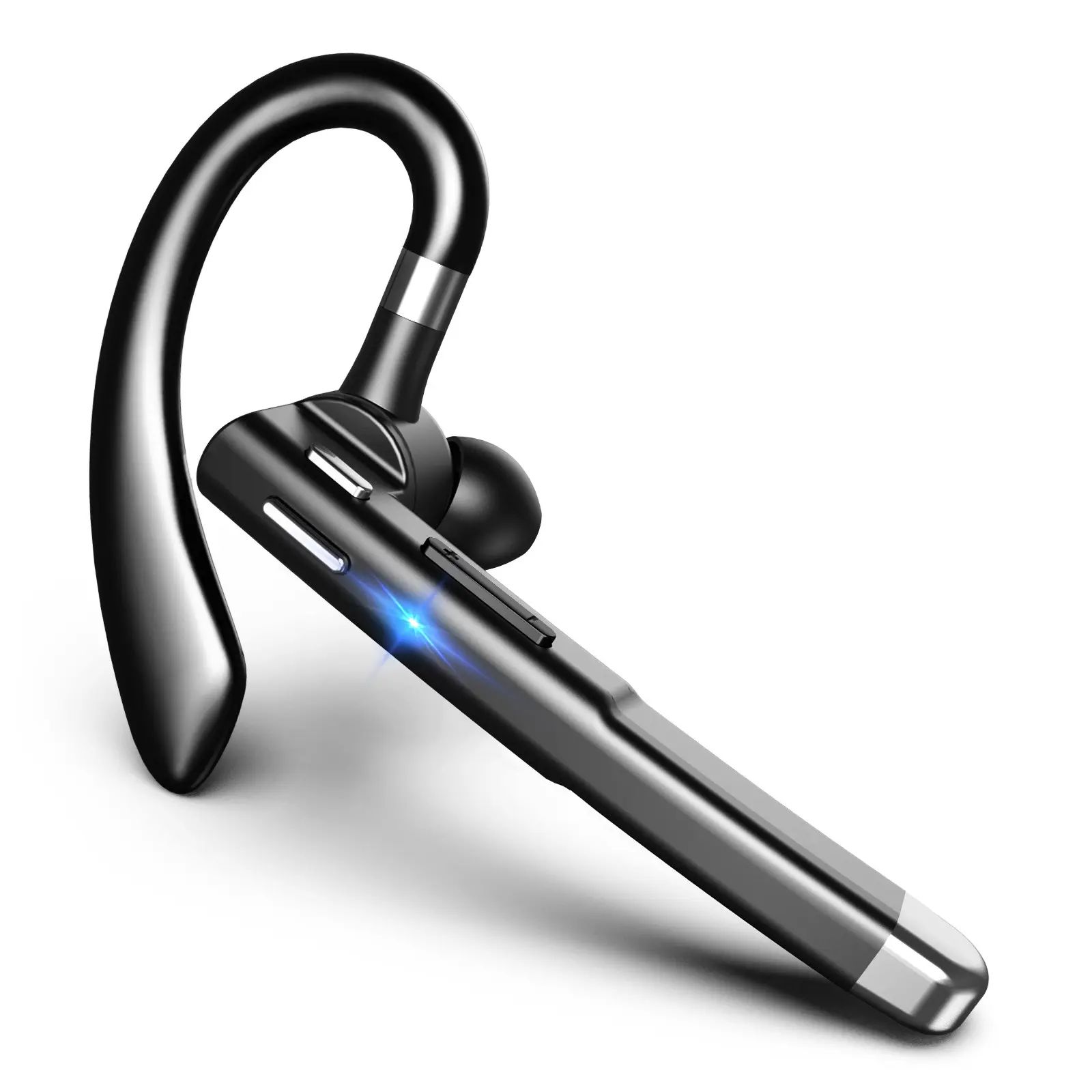 Ear-Hook Wireless Headset, Single-Ear Noise-Reduction Headphone, Lightweight Business Headphone for Driving, Sports and Travel