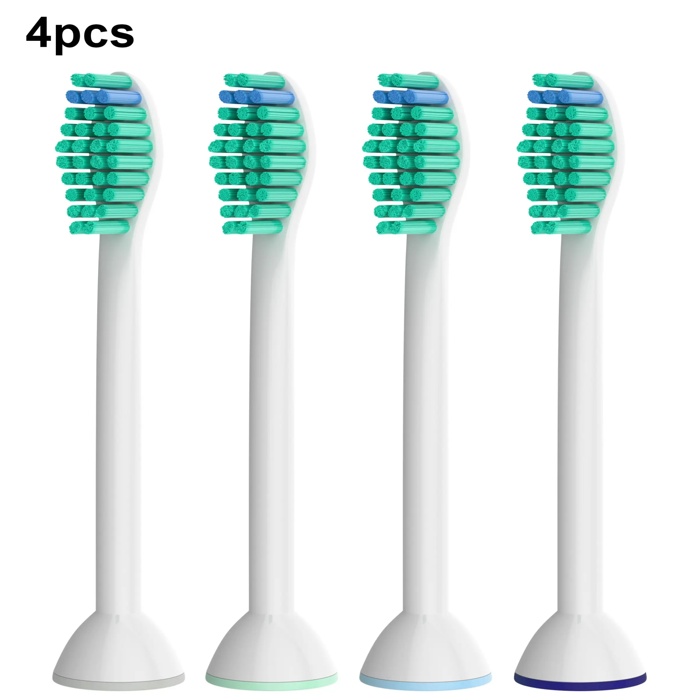 4pcs Standard Replacement Toothbrush Heads, Compatible with Philips Sonicare Electric Toothbrush C1/c2/c3/g2/g3/w3/4100/5100/6100/7500/9000/9900