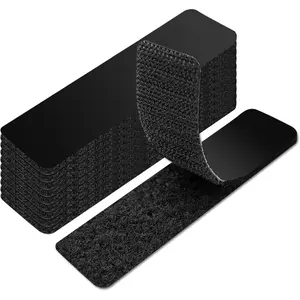 16 Sets Hook and Loop Tape Sticky Back,1 in.x 4 in.Double-Sided Command Adhesive Strip Heavy Duty