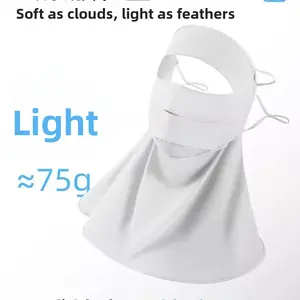 Sunscreen mask, enlarged and widened full face, large size mask, special sunshade for large face, anti-ultraviolet neck , face kini. woman outdoor sport unisex sun protection face mask athletic cover activity gear gaiter funny costume