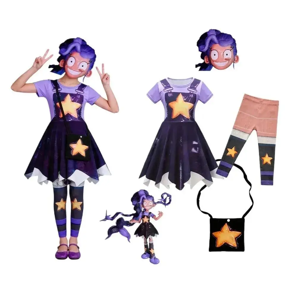Bobi Time Lily Lily Short-Sleeved Cos Dress, Party, Costume, Performance Clothing