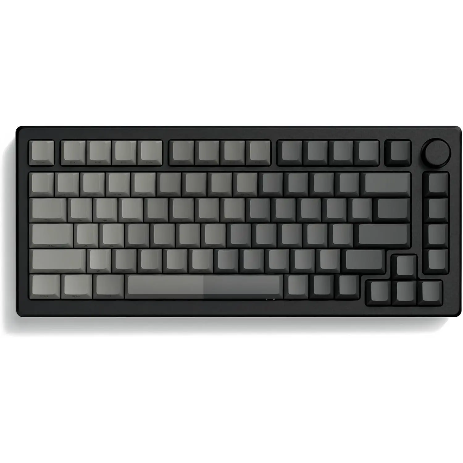 Double Shot PBT keycaps for Mechanical Keyboard,Shine Through keycap Cherry Profile,Gradient Grey,Side Printed Keyboard caps for Mechanical Gaming Keyboards(121key,only keycaps)