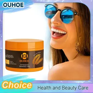 Intensive Tanning Gel Accelerator Bronzing Solarium Sunbeds Summer Long Lasting Repair Moisturizing Face Body Self Tanner Cream