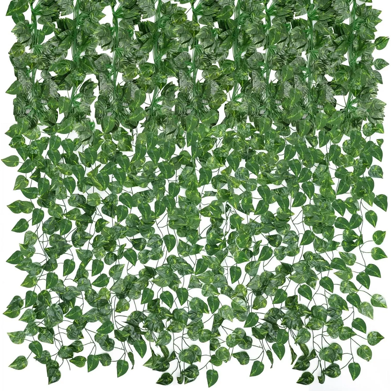 14 Pack 98ft Artificial Ivy Greenery Garland,  Vines   Backdrop for Room Bedroom Wall Decor, Green Leaves for Jungle Theme Christmas Party Wedding Decoration