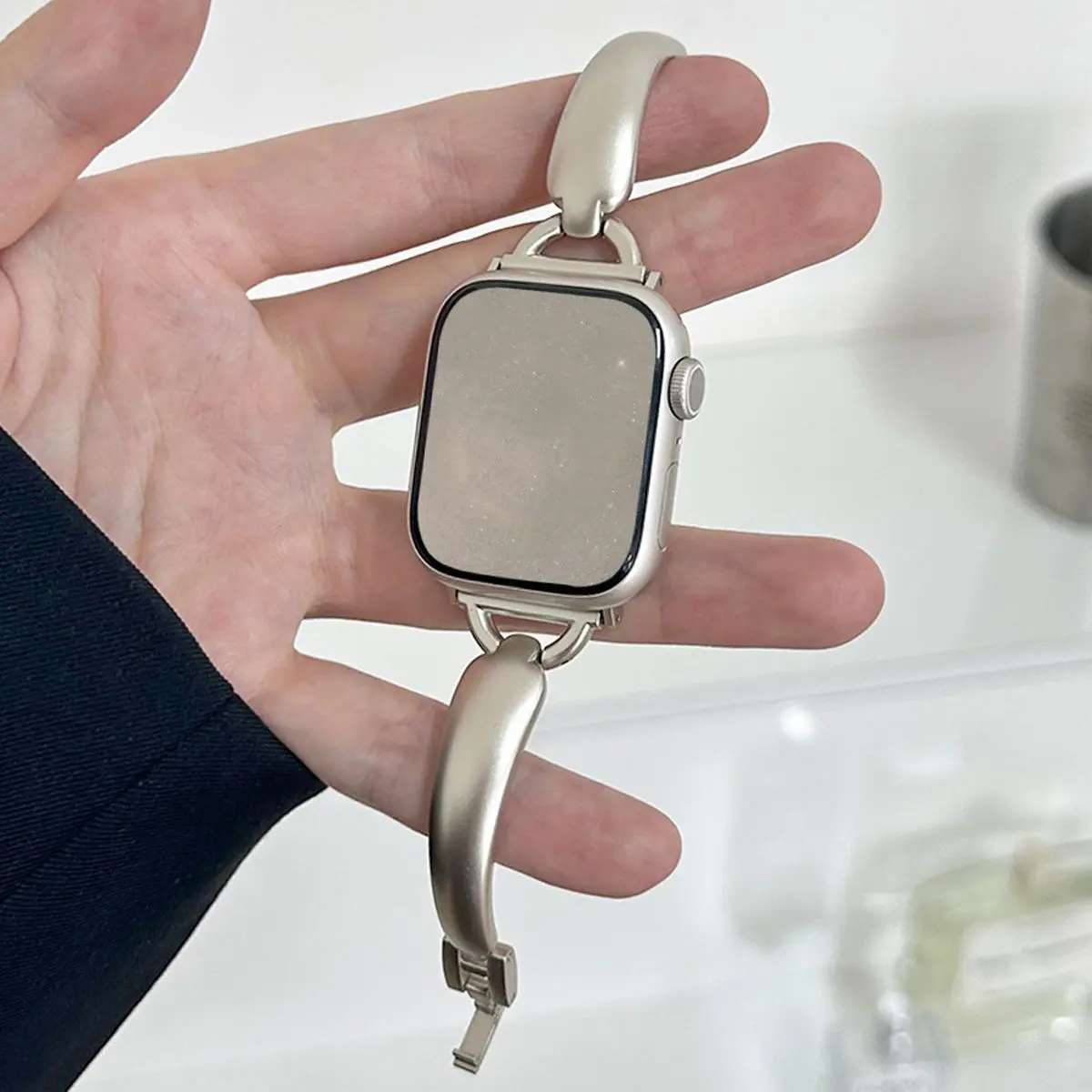Starlight Band For Apple Watch Ultra 3/2/1 Series 11 10 9 SE 3 Metal Strap IWatch 46mm 49mm 41 45 40mm 42mm 44mm Women Bracelet