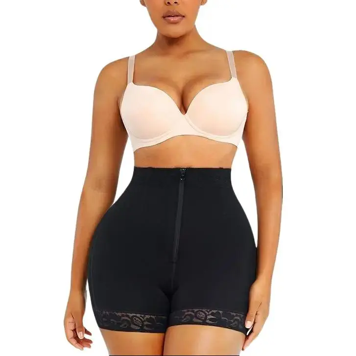 High-Waisted Compression Shapewear Shorts for Women, Solid Corset Body Shaper for Tummy Control, Post-Pregnancy & Plus Size