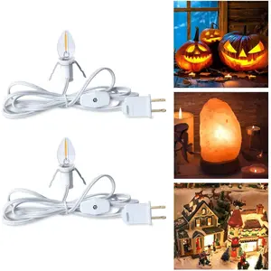 Accessory Cord with LED Bulb - 6ft Cord with On/Off Switch for Night Lights, Halloween Pumpkin, Blow Mold, Christmas Village House, Holiday Ceramic Trees, Craft Projects, 2 Packfidget toys