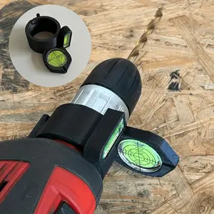 Handheld Wireless Drill Leveling Tool, Precision Measurement Instrument, Bubble Level and Angle Guide, DIY, Home Renovation, Woodworking