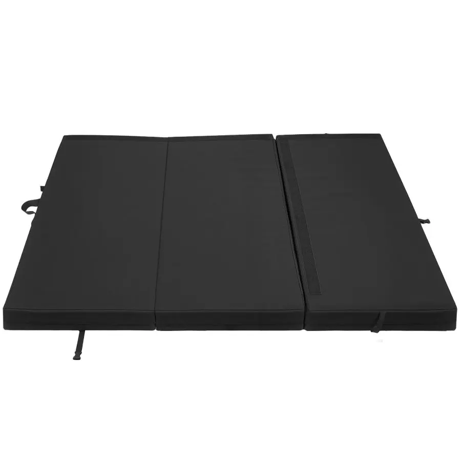 VEVOR Bouldering Crash Pad, Tri-Fold Rock Climbing Pad with Adjustable Backpack Straps, Handle, Foldable Lightweight Design, 48" x 22.2" x 15" Folded Size for Indoor & Outdoor Use