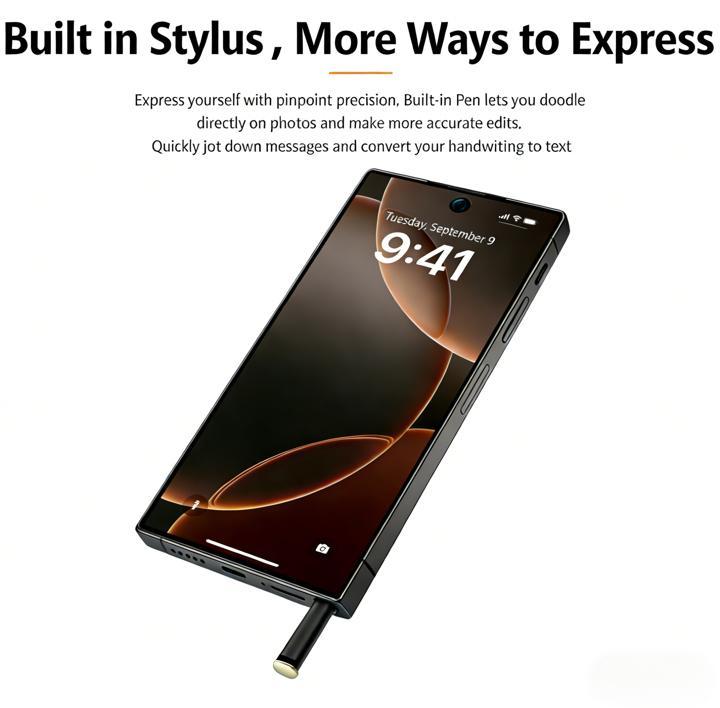 S25 Ultra Unlocked 5G Smartphone, 12GB+512GB, 6800mAh Battery, Fast Charging Capability, Android 14 System, 108MP+48MP Camera, Face & Fingerprint Unlock | Dual SIM | Autofocus | Built-in Pen | Card Port