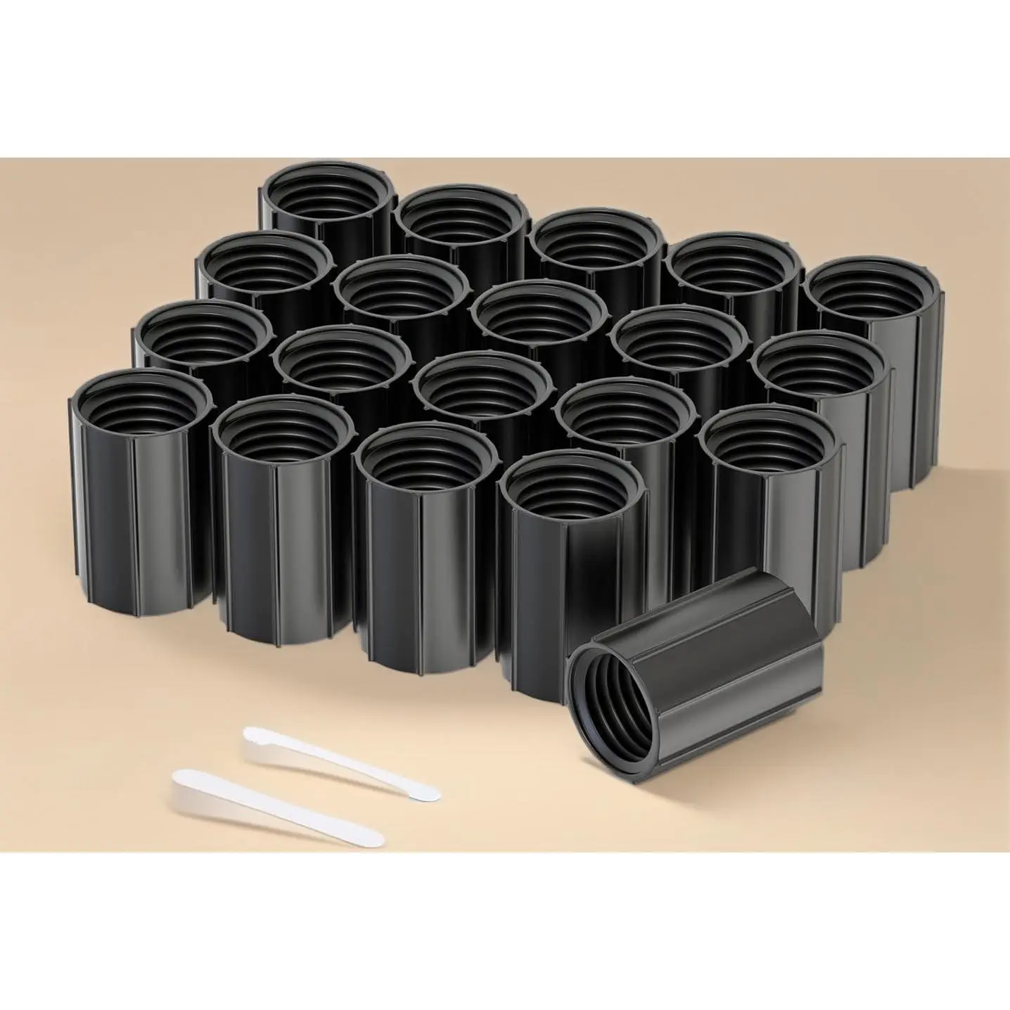 20 PCS 1/2 Inch Double Female Thread Coupling, Sprinkler Pipe Fitting, Water Hose Connector for Irrigation System