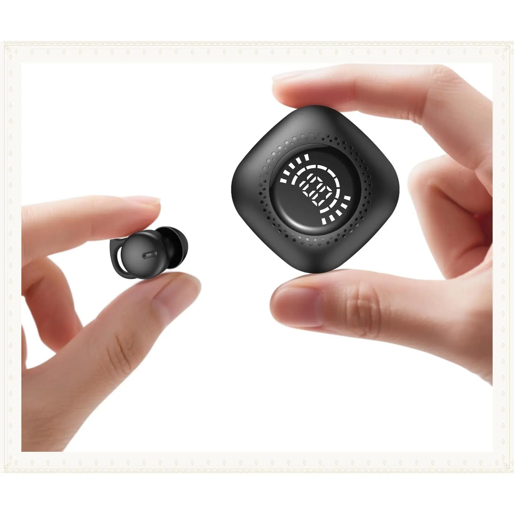 Invisible Sleep Earbuds for Side Sleepers with Noise Blocking, Bluetooth 5.3 Tiny Hidden Earphones for Work and SleepingGift