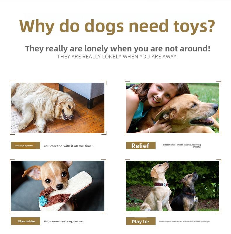 Pet Toy Braided Cotton Rope Chew & Teething Toy for Dogs, Self-Entertainment & Interactive Toy for Large Breeds