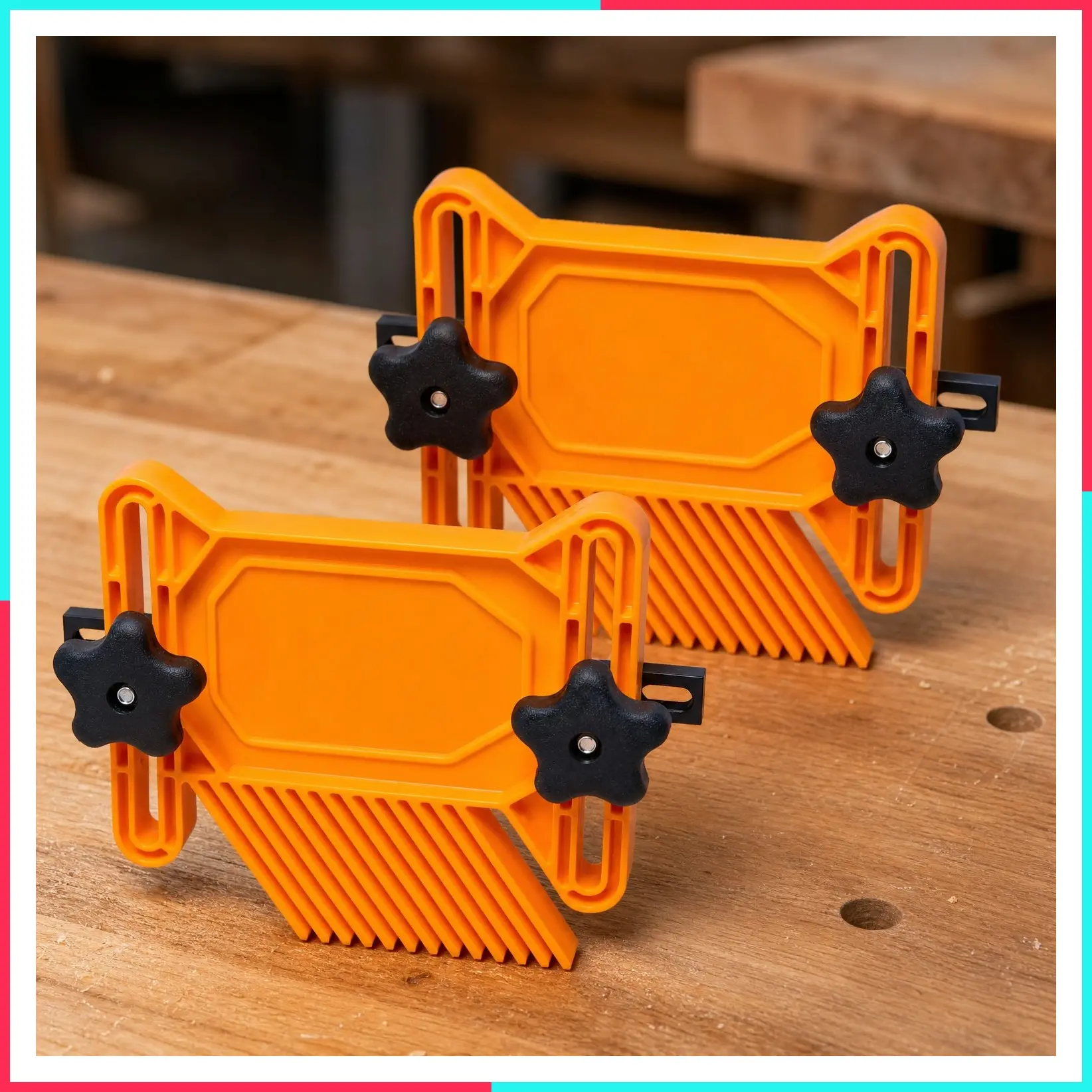 Universal Tandem Featherboards for Table Saw, Router Table, Router Fence & Band Saw, Woodworking Tools & Accessories to Reduce Kickback and Increase Safety, Includes T-Track Bolts, 2-Pack (71393)