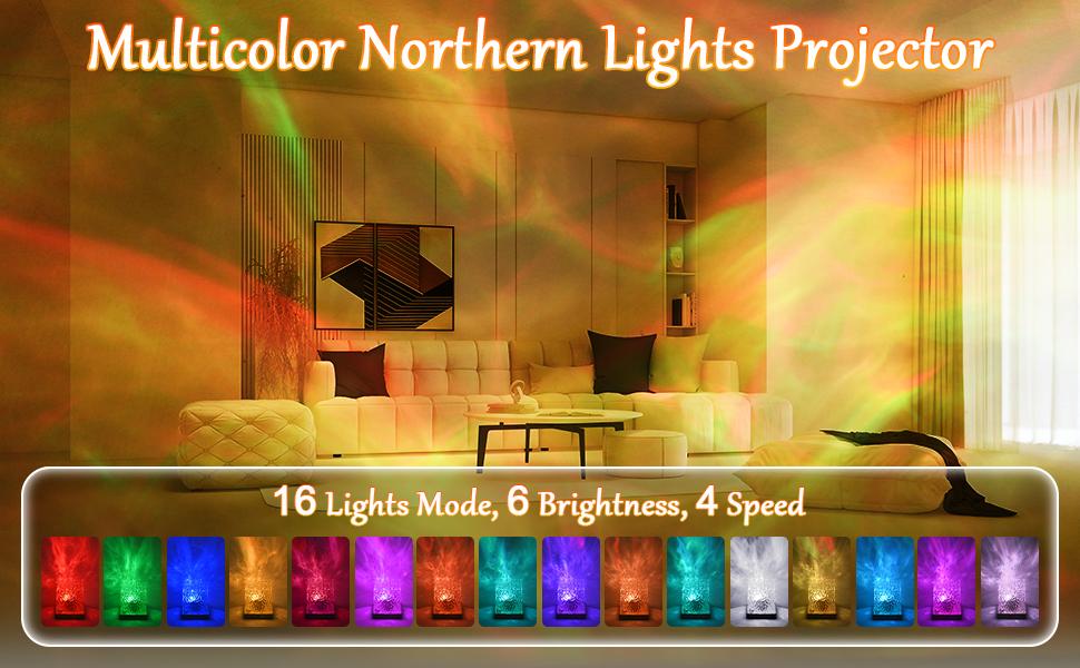 Ocean Lamp - 16 Vibrant Colors Adjustable Brightness Remote Control USB Powered LED Cube Light for Relaxation & Meditation