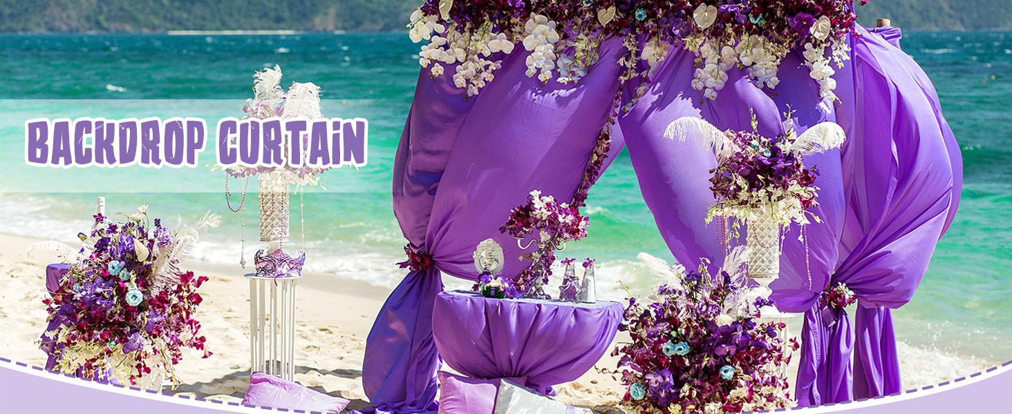 SUNDAY MIRTH 10ft x 10ft Gold Backdrop Curtains for Parties, Background with Rod Pockets for Weddings, Birthday, Baby Shower, Photography, Graduation Party Backdrop Drapes, 2 Panels