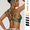 Fashionable Cross Back Wire-Free Sports Bra for Women, Breathable Workout Bra, Athleisure Bra for Yoga, Exercise & Daily Wear, Sporty Bra
