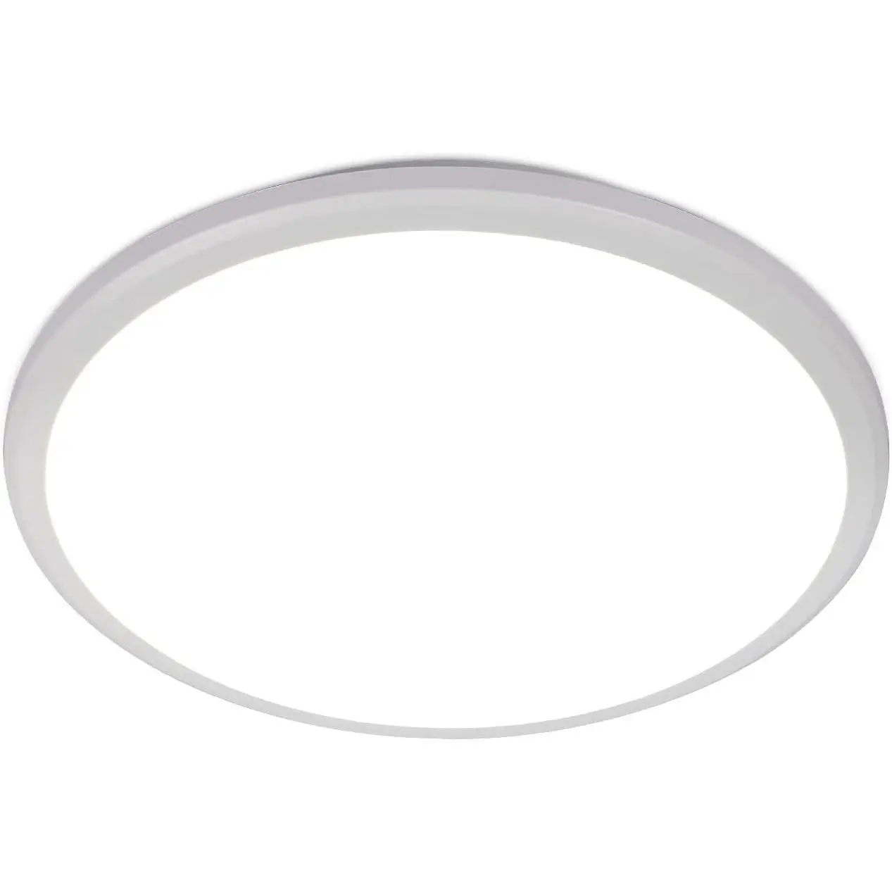 1 Pack 12 Inch LED Flush Mount Ceiling Light, 24W Surface Flat LED Ceiling Light for Indoor/Outdoor, IP54 Waterproof Round Ceiling Light Fixture for Bathroom, Bedroom, Kitchen, Hallway