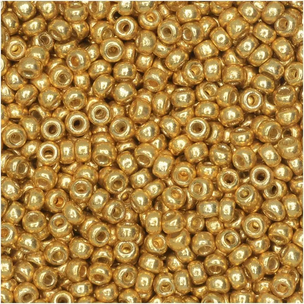 Round Seed Beads, 11/0, Duracoat Galvanized , 8.5g Tube, Glass Beads for Loom Weaving, Embroidery, Stringing &  Making,