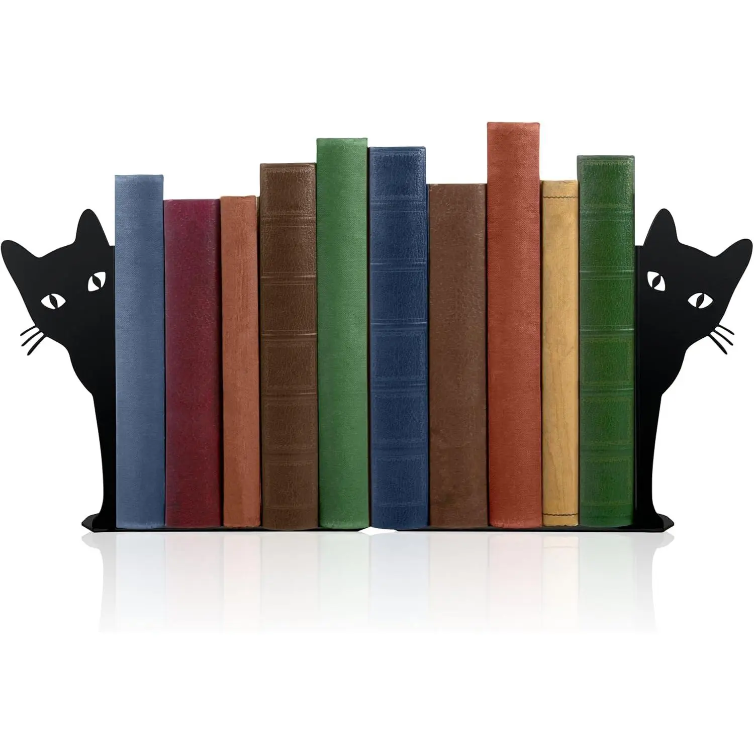 Cute  Bookends Peeping  Metal Book Ends for Shelves Bookshelf Decorative Objects  Office Desk Bookshelf  Lover Gifts for Women