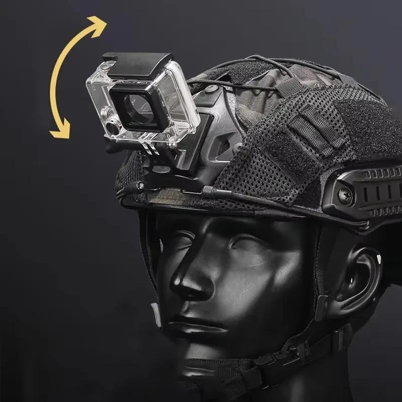 Helmet Base Adapter Holder ABS For FAST/MICH/NVG Helmet GOpro Action Camera Mount Fixed Install Airsoft Helmet Accessories