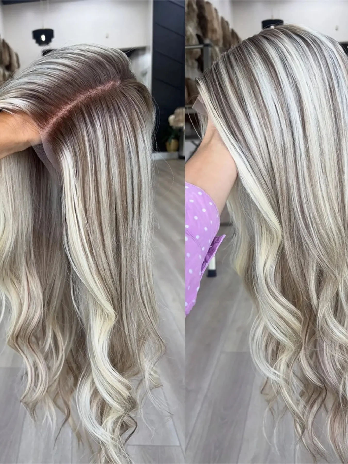 13x4 Lace Front Wig, Soft Human Hair Glitter Blonde, 14 Inch Big Curl, 150 Density, Pre-Trimmed Fetus Hair, Daily Wear for Women, Lace Front Curls