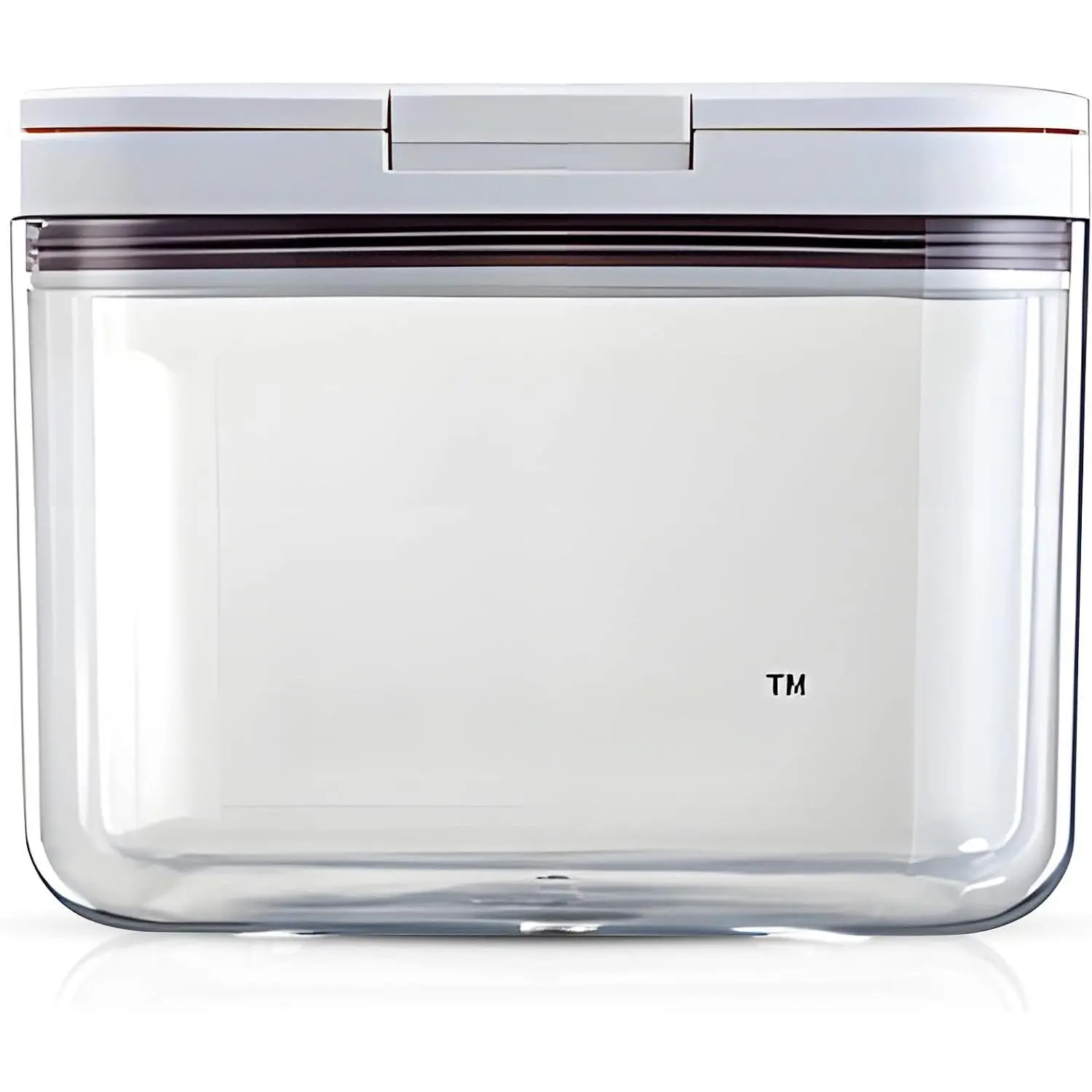Airtight Food Storage Container - BPA-Free Plastic, Press & Snap Lid, Floating Scoop, Transparent, Double Seal, Moisture-Proof, Stackable Kitchen Preserving Container (1.2L)