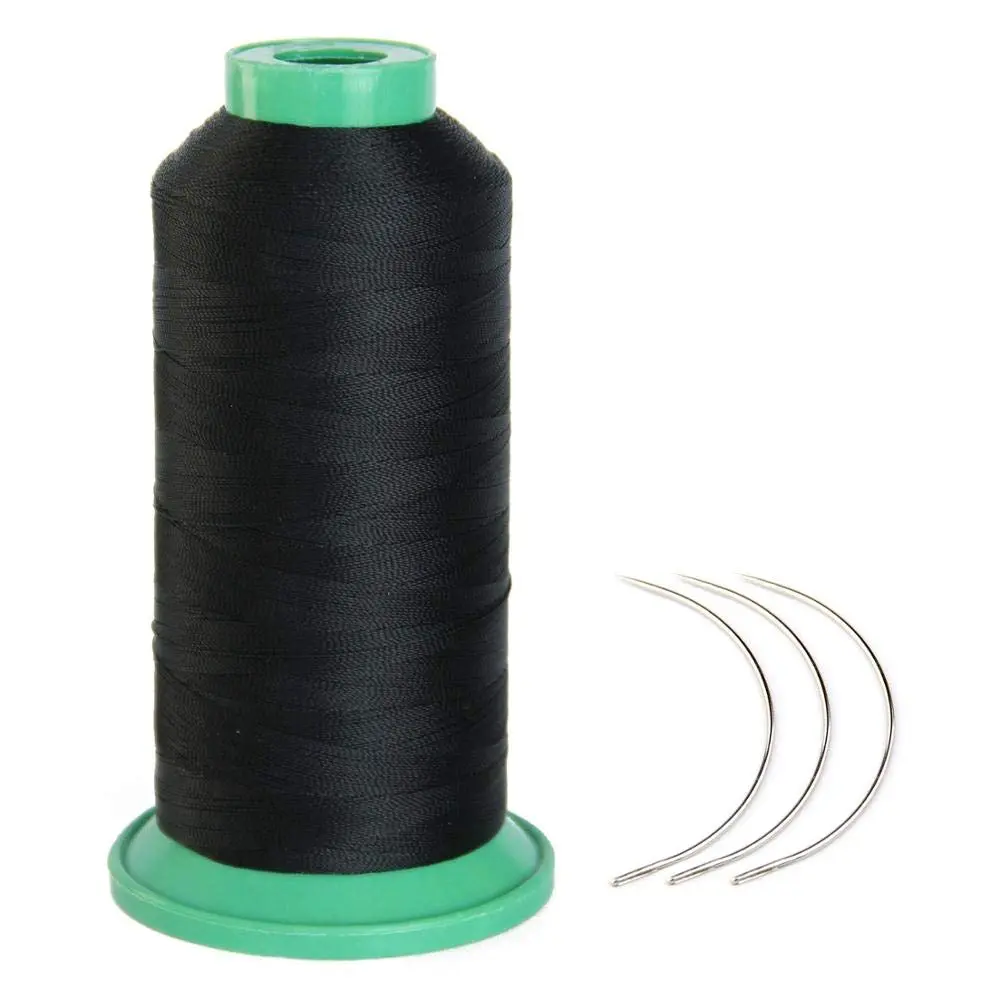 Young Hair 1700 Meters Elastic Nylon Sewing Thread 3 count 9cm   for Wig Making(Black)