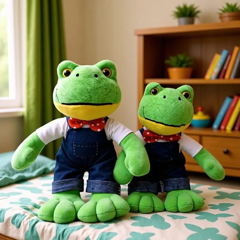 Frog Couple Plush Set - Soft and Stylish Long-Legged Stuffed Toys, Cozy Matching Pair, Ideal Birthday Gifts for Girlfriend, Soft Plush, Cozy Indoor Plush Toys