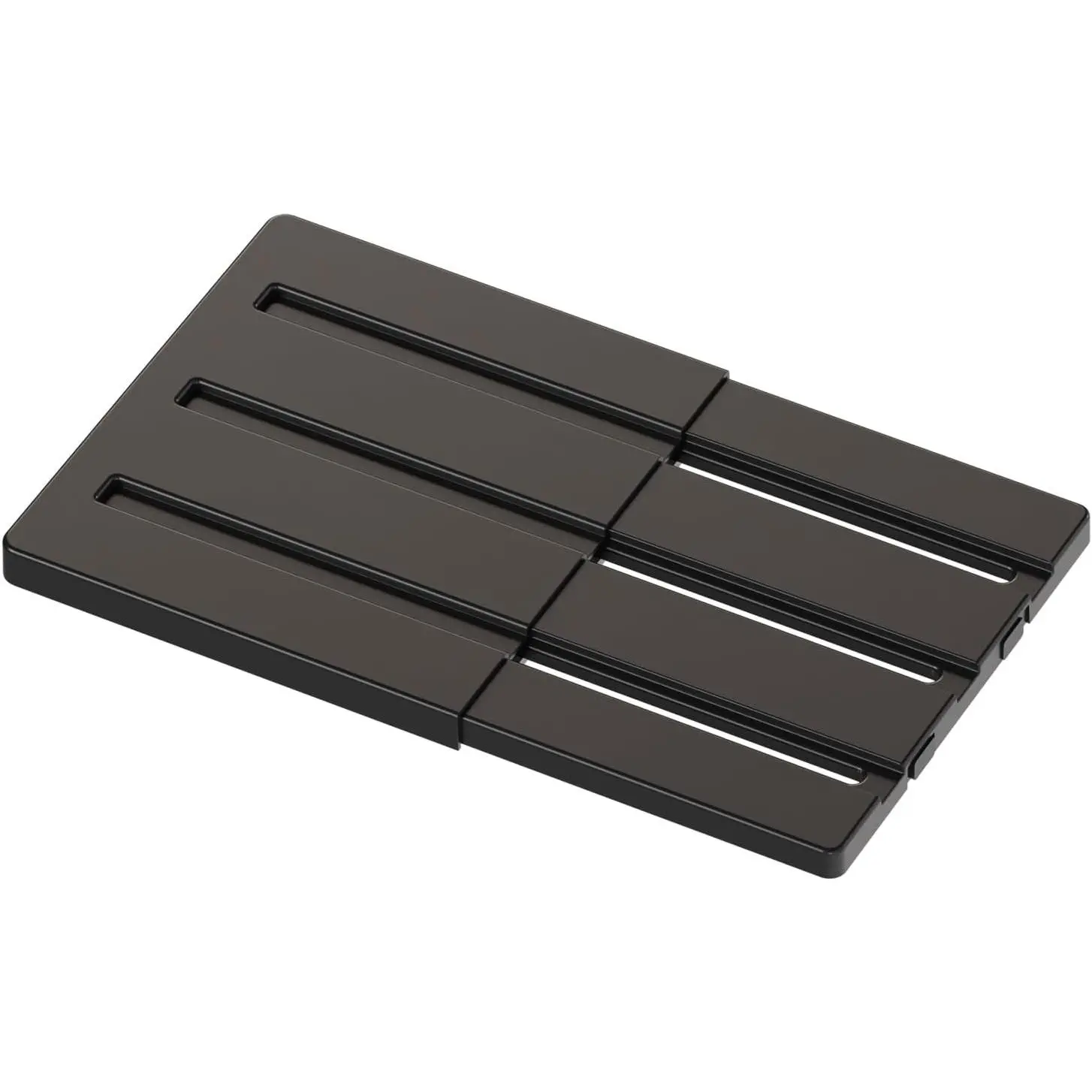Adjustable Shoe Locker Shelf Organiser - Extends to Fit Lockers, Cabinets, Wardrobes, Easy to Use, Ideal for School (1, Black)