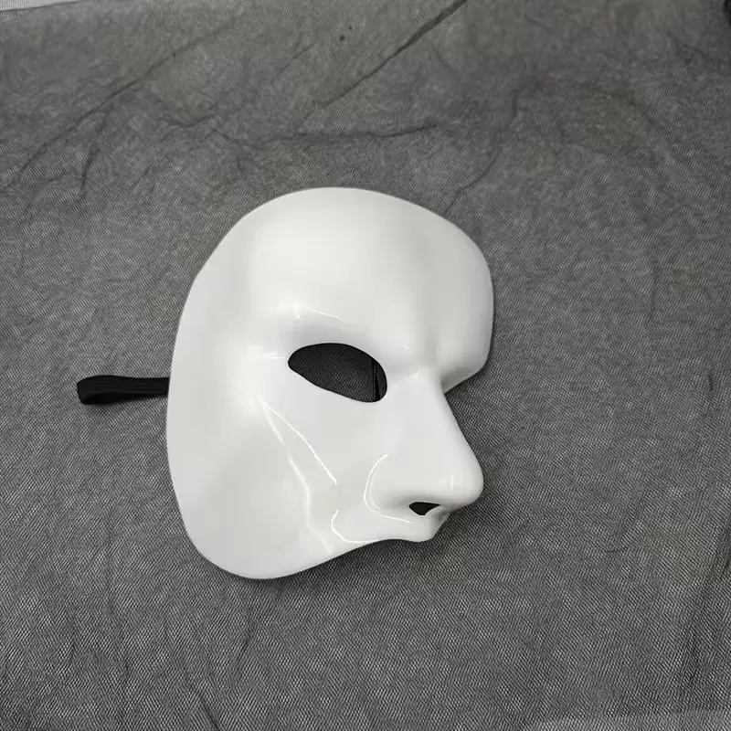 Halloween Costume Party Prop, Dark Mystery Half Face Cool Mask, Masquerade Ball Accessory, Christmas Carnival Theme Decoration