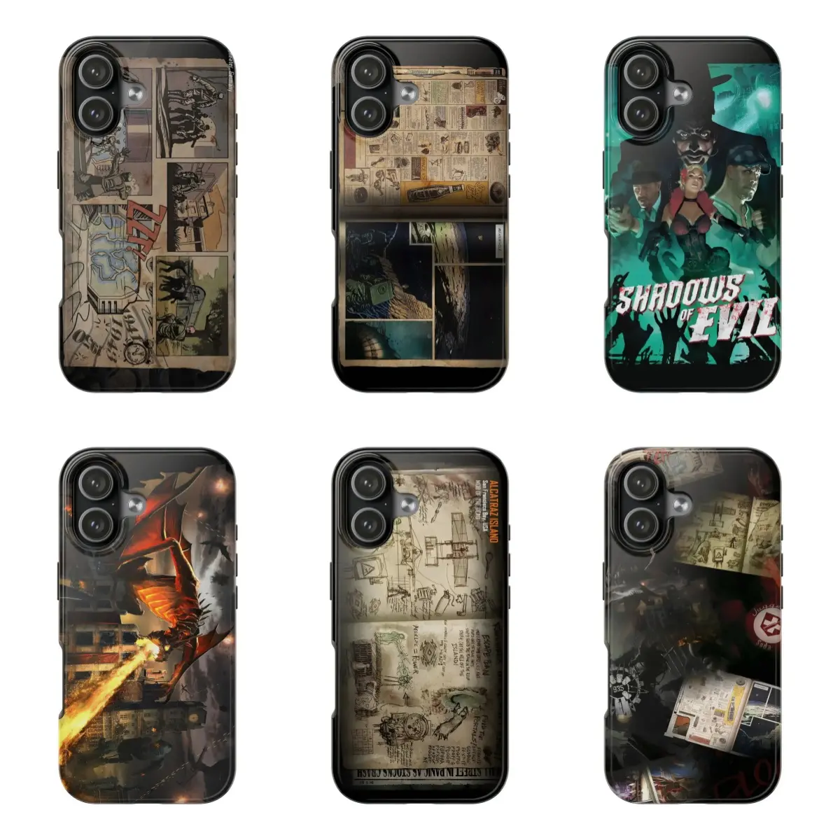 Custom Call of Duty Zombies Smartphone Case - Handheld Device Protection with Resistance, Compatible with iPhone 11-17 Pro Max, for Samsung S22-S25 Ultra, Ideal Gift for Fans, Mobile Phone Accessory