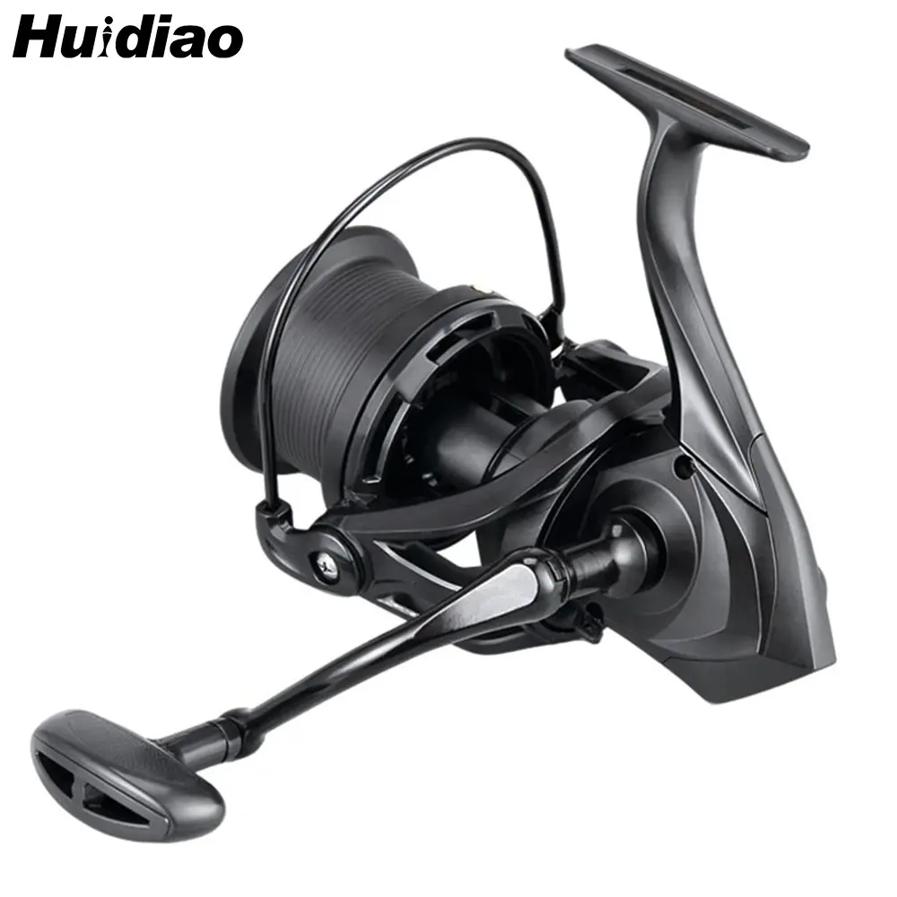 Huidiao NGK Saltwater Spinning Reel 8000-14000 25kg Max Drag Heavy Duty Durable Reel 5+1BB 4.8:1 Long Casting for Surf Fishing Offshore Big Game Saltwater Fishing Gear