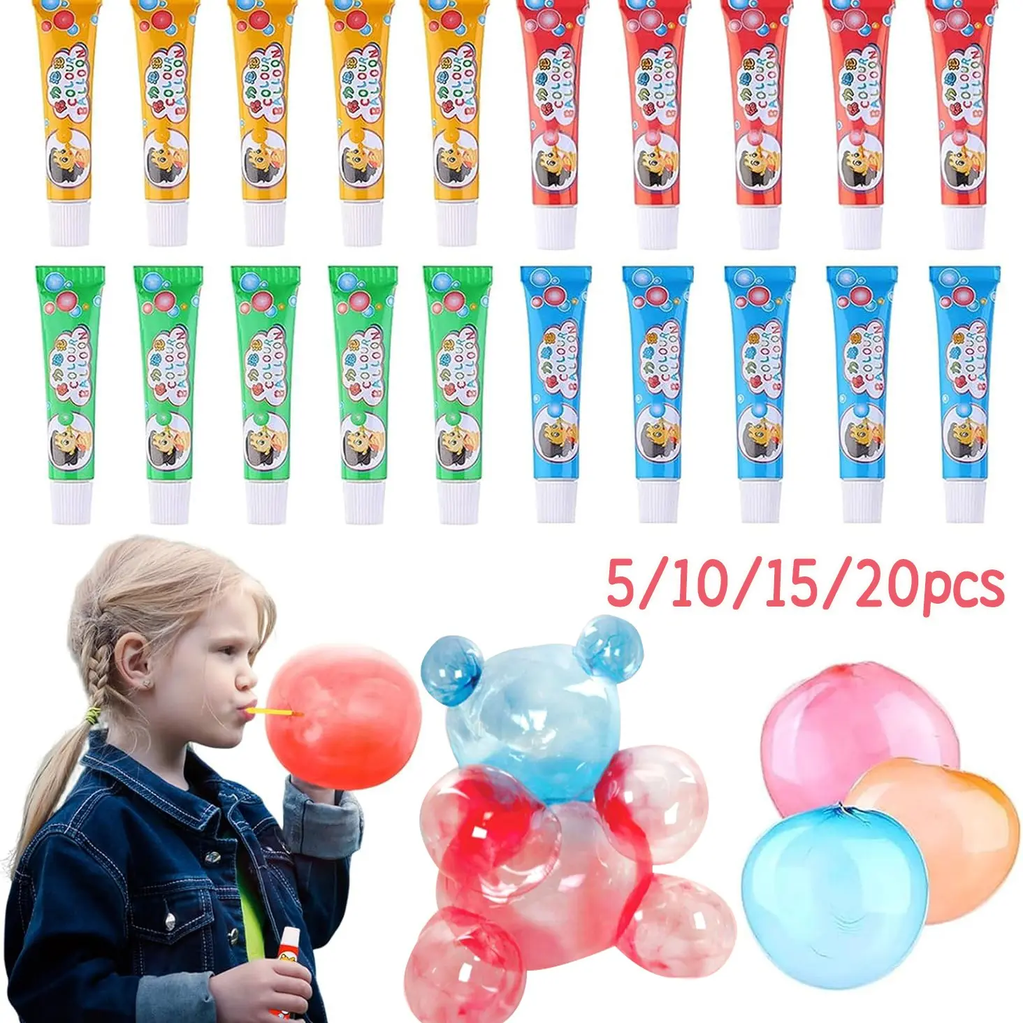 5/10/15/20 sets of cartoon bubble gum toys, lafufu, cartoon outdoor toy creative bubble blowing machine, foam festival party gifts,sticky texture, sock fillers,gift party discounts,sensory gel items, candy bag filling prizes, birthdays, Gifts for birthday