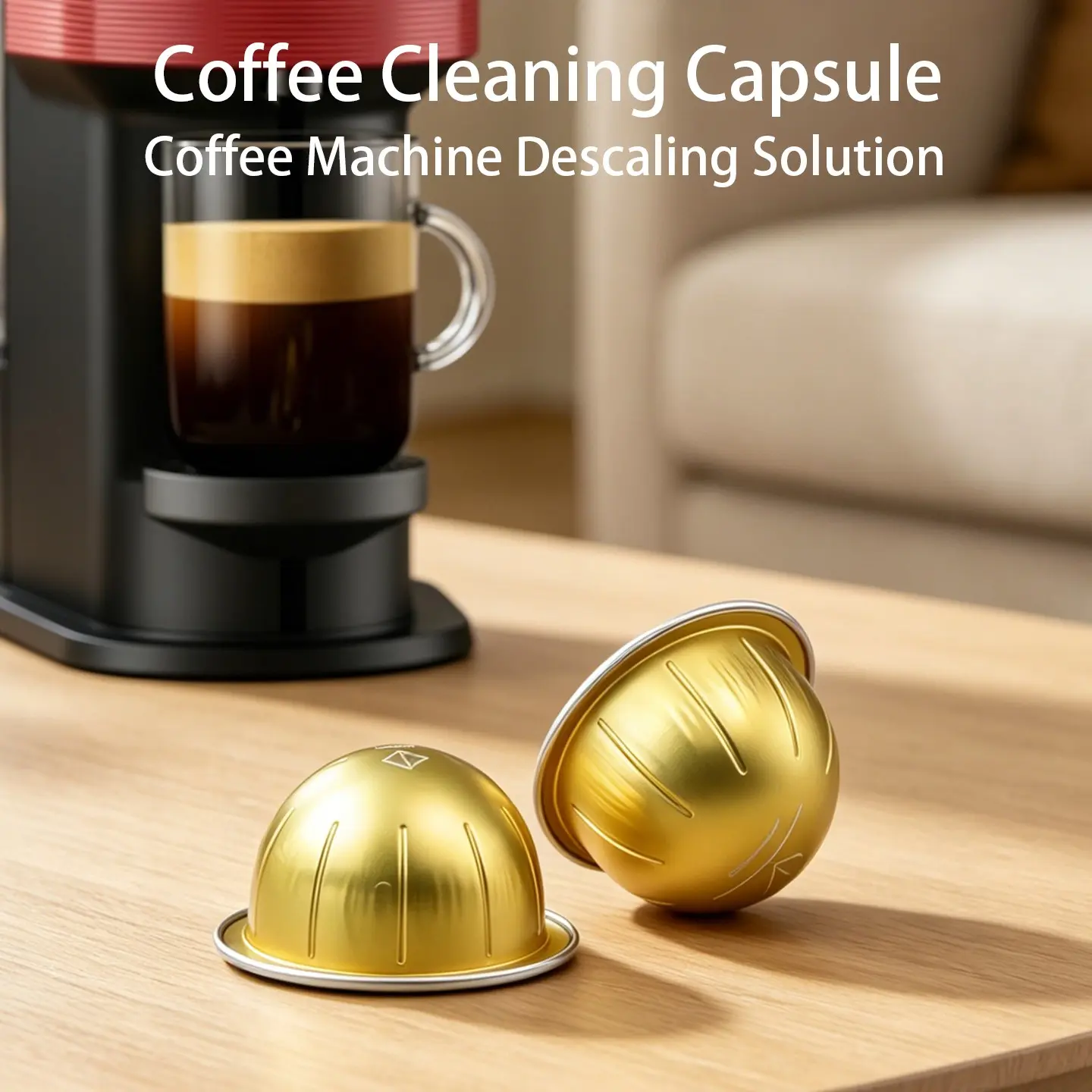 Coffee Cleaning Descaling Capsule Compatible with Coffee Machines, Removes Oil Residue and Odors, Essential for Maintaining Clean Coffee Makers