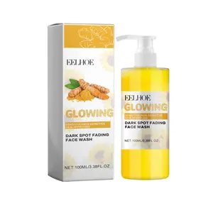 Turmeric Brightening Facial Cleanser - Deep Cleansing, Makeup-Removing, Refreshing, Non-Tightening Face Wash