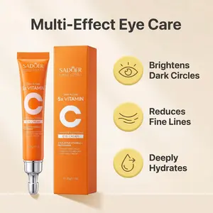 Vitamin C Firming & Multi-Effect Repair Eye Cream, Enriched with Vitamin C and Niacinamide, firms the skin around the eyes, Brightens dark circles, infuses eyes with vitality, revealing radiance