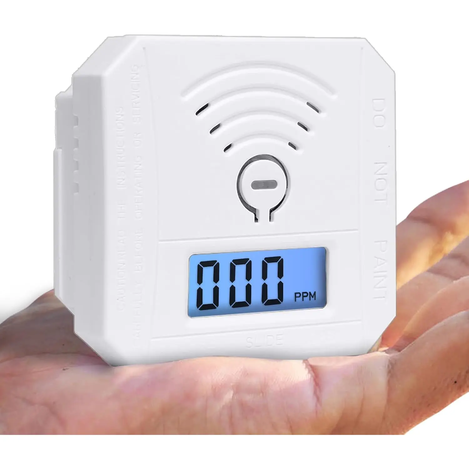 Carbon Monoxide DetectorPortable Smart CO Alarm with LCD Display and Sound Warning, CO Monitor Alarm Detector for Home, RV Battery Powered