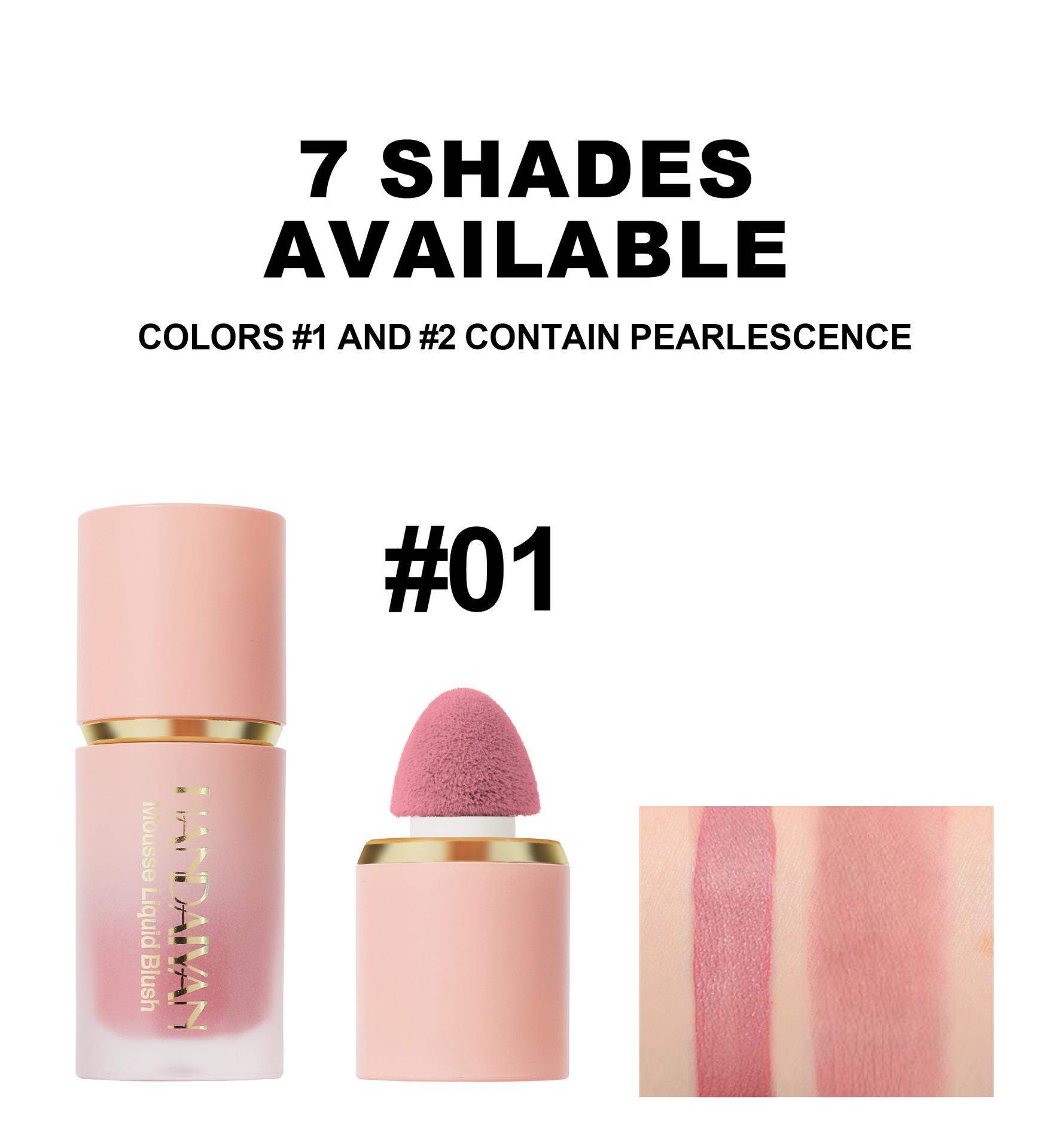 HANDAIYAN Liquid Blush — Matte Finish,Sculpts facial features, defines contours, and brightens the complexion to create a radiant look — Sweet Pink