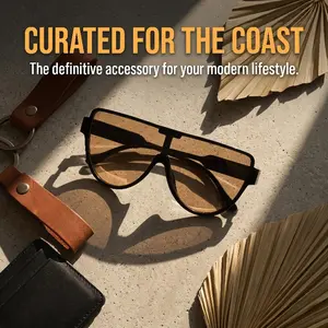 Trendy One-Piece Frame Durable PC Material Sunglasses for Women, Fashion Summer Personality Semicircle Shape Accessories for Everyday Use and Outdoor Activities