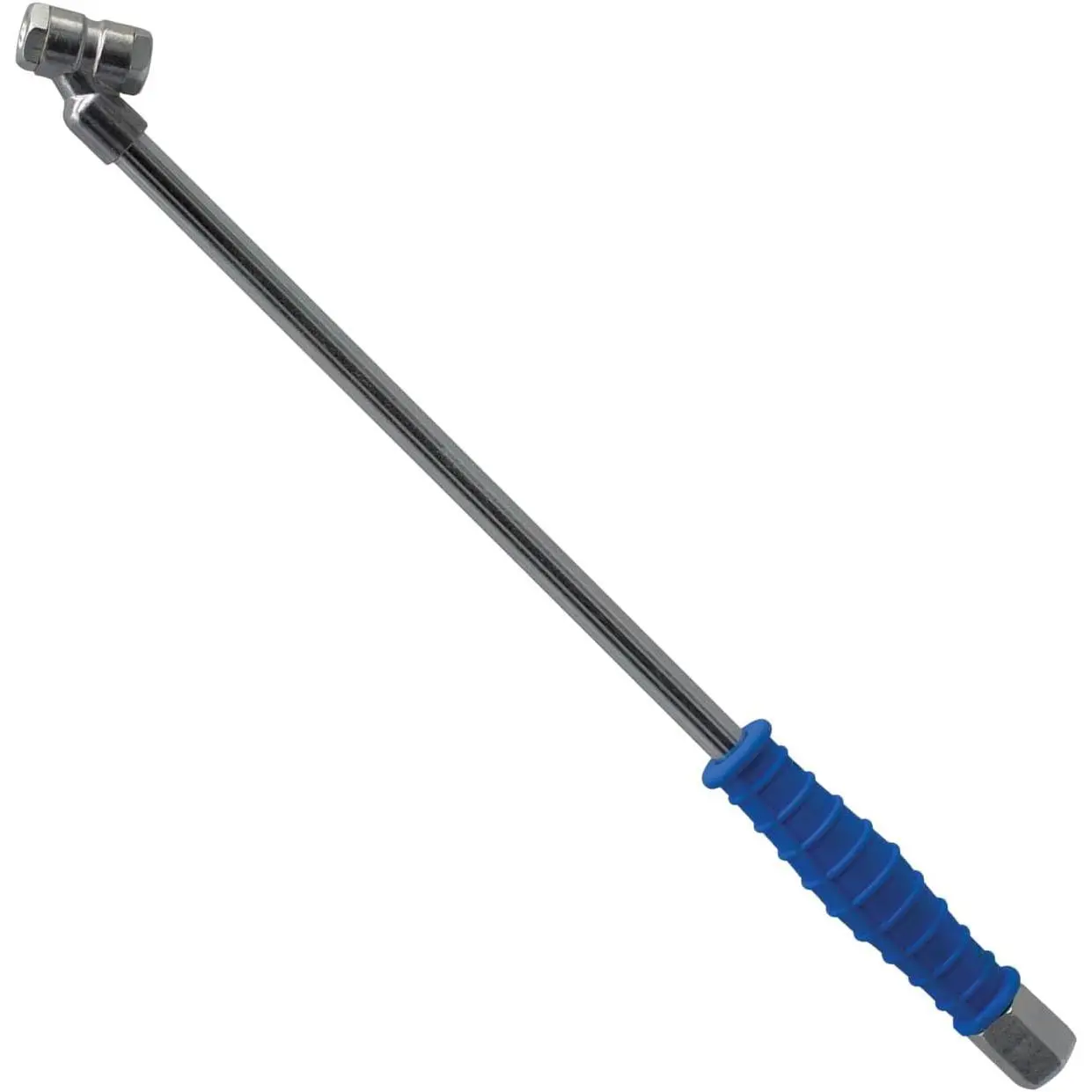 LockNLube 13.5 in Angled Dual Wheel Air Chuck – Dual-Head Access for Inner & Outer Dual Tires – Heavy-Duty, Leak-Free Tire Inflator Chuck – 150 PSI,wrench,set,