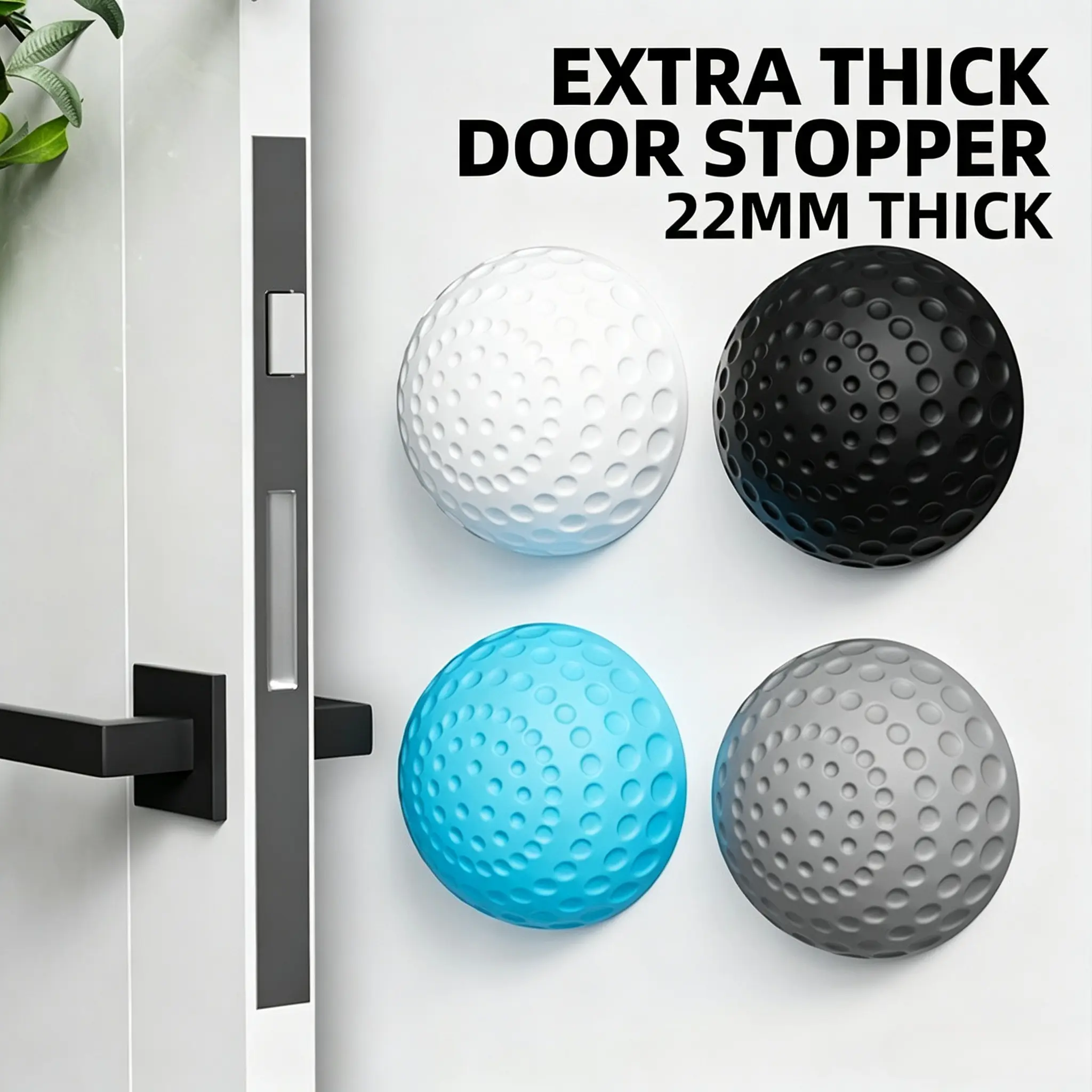 Silicone Door Handle Bumper Wall Protector – Self-Adhesive Door Stopper Anti-Collision Guard for Entry Door & Home Safety