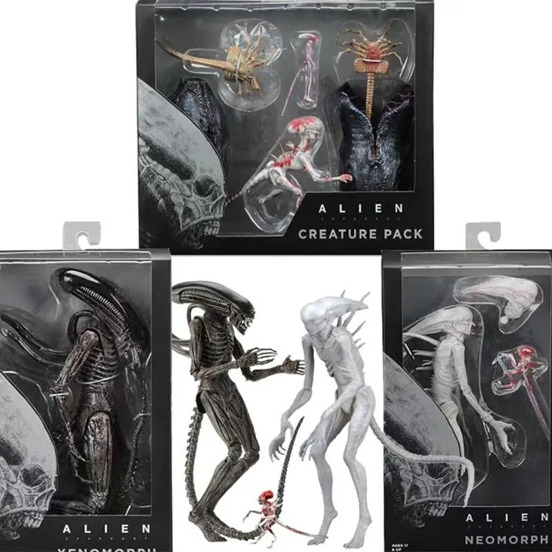 NECA Alien Xenomorph Covenant Neomorph Creature Pack Action Figure PVC Alien Serie Collectible Model Toy Bookshelf Ornament Gift Popular toys 2026 Hot selling toys