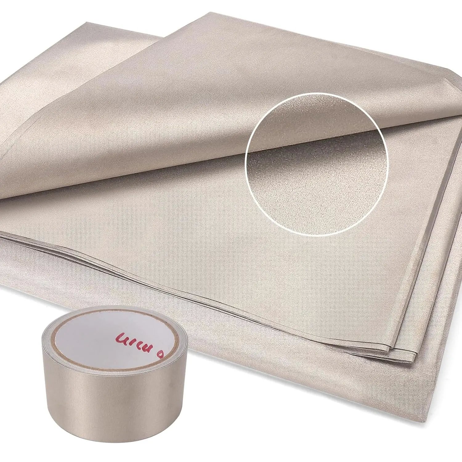 Faraday Fabric EMP Proof Military Grade Shielding Cloth, 43" W x 108" L Fabric + 300" L Tape, Blocks Cellular, WiFi, Bluetooth, GPS & RF SignalsGift