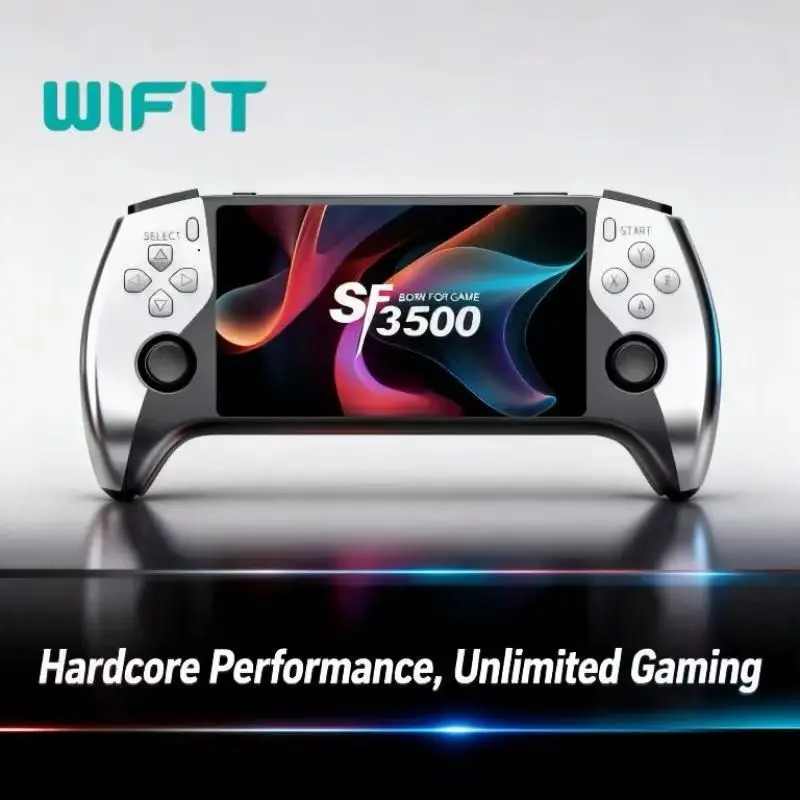 2026 New Sf3500 Upgrade Handheld Game Console, Portable Gaming Host, 5-Inch IPS Full HD Screen, 3000mah Long Battery Life, Ideal for Gamers