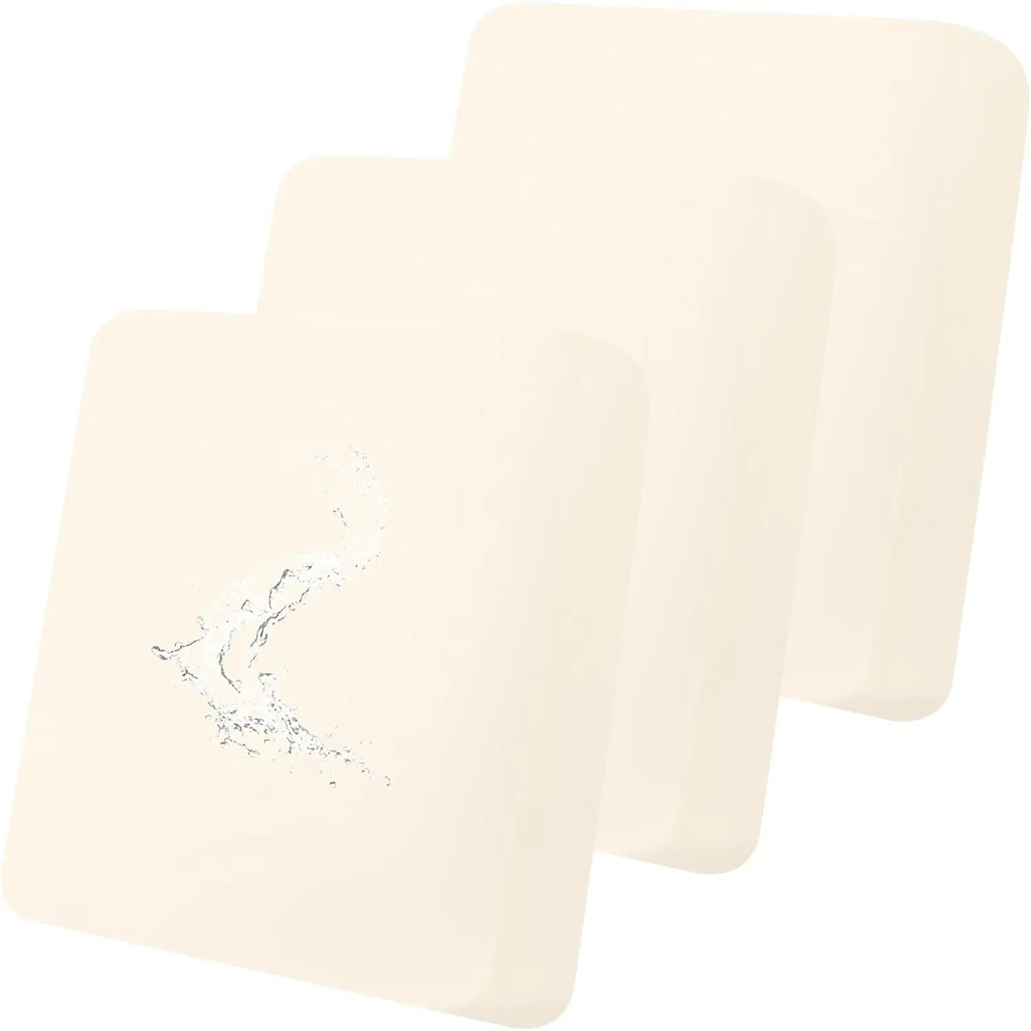 3-Piece Beige Waterproof Couch Cushion Covers - Stretch Fabric Soft Look Washable Non-Slip Elastic Sofa Slipcovers, Furniture Protector for Pets & Kids, 3 Pieces