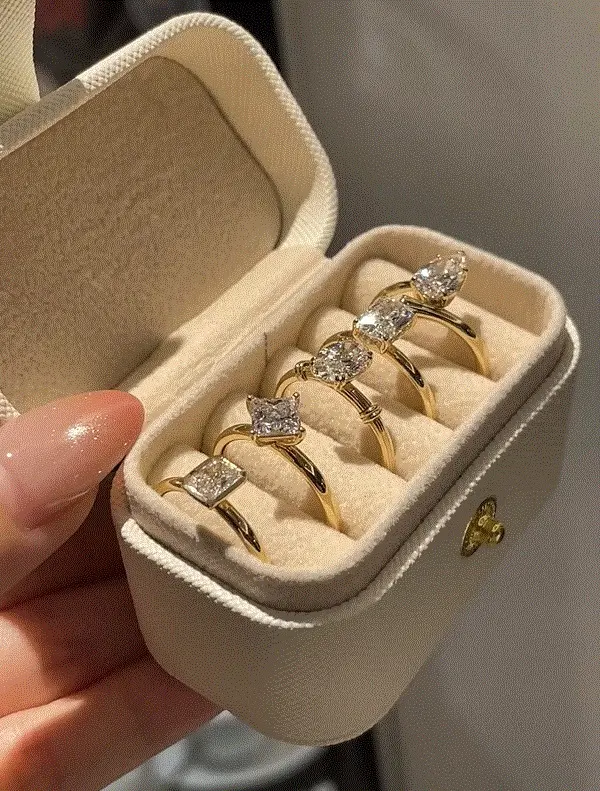 【lab-grown diamond】Fashionable classic ring, supports customization