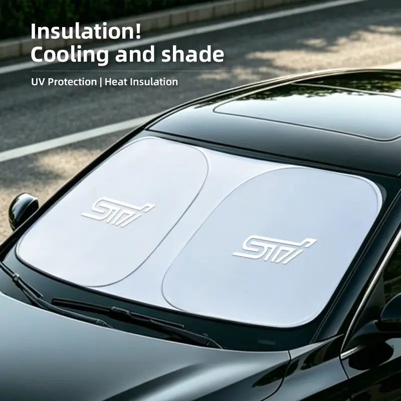 Car Windshield Sun Shade Cover Foldable Front Window Sun Visor Blocks UV Refletive Car Parasol Sunshade For Subaru Crosstrek Forester Outback Impreza BRZ WRX Ascent REX Solterra Levorg XV Legacy Exiga Tribeca