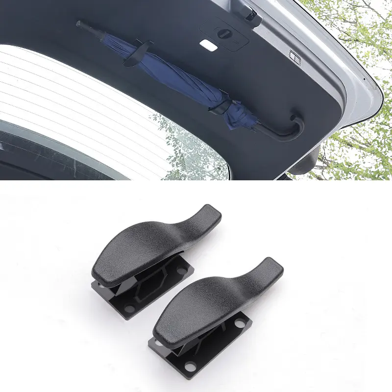 Car Trunk Umbrella Holder - Tailgate Mount Trunk Storage, Towel Rack & Organizer, Space Saver Vehicle Interior Accessory, Outdoor Gear, Compact